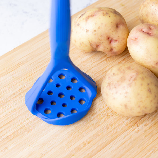 Colourworks Blue Silicone Potato Masher with Built-In Scoop image 5