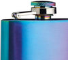 BarCraft Exotic Rainbow Hip Flask with Easy Pour Funnel image 3