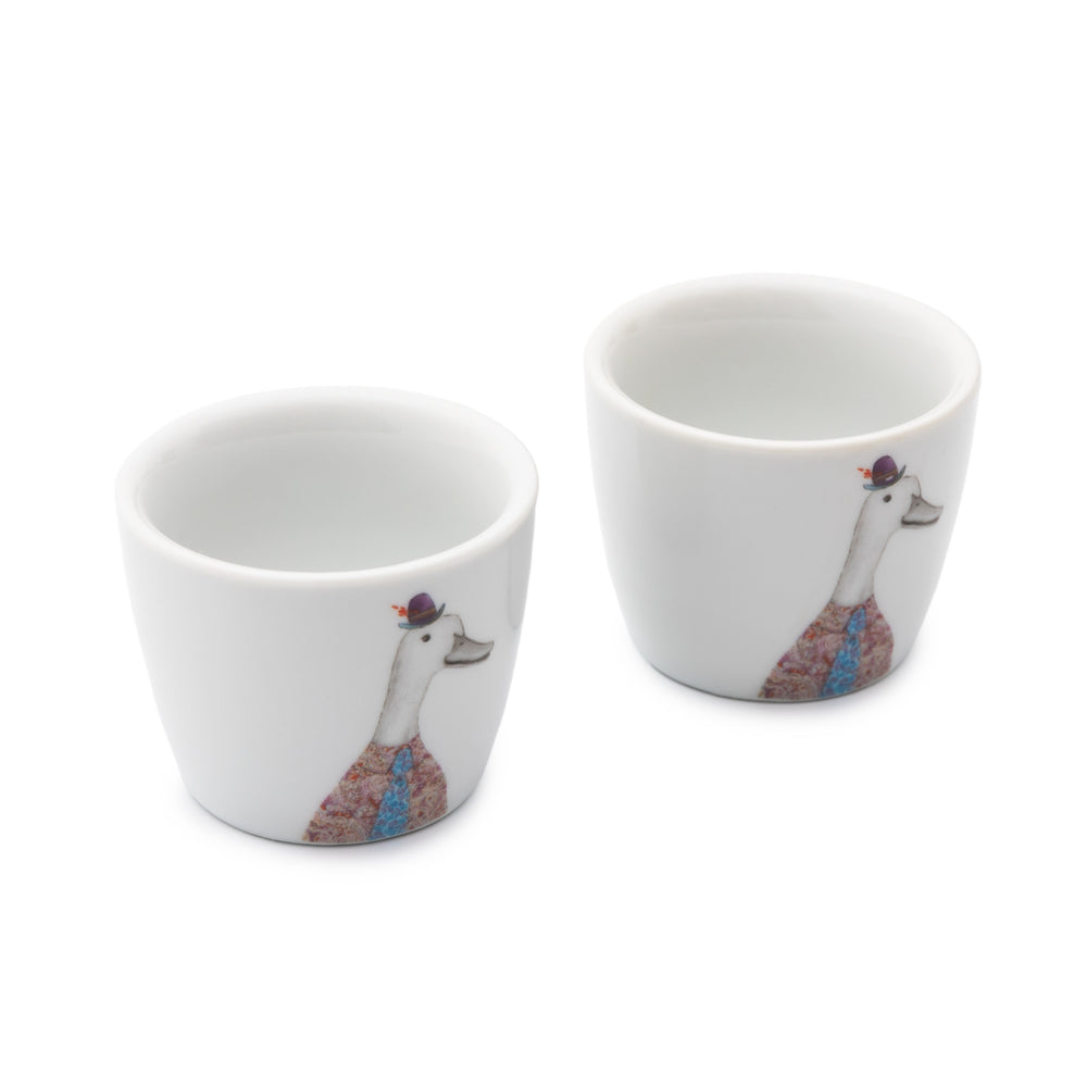 Mikasa Tipperleyhill Porcelain Duck Egg Cups Set of 2, Dia 5 x Height 4CM