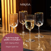 Mikasa Sorrento Ridged Crystal White Wine Glasses, Set of 4, 400ml image 7