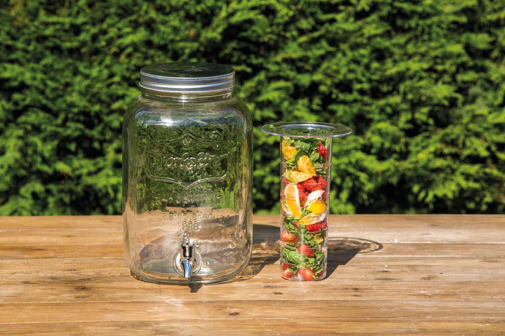 Home Made 7.5 Litre Glass Infuser Drinks Dispenser