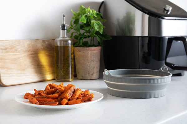 KitchenCraft Collapsible Air-Fryer Liner, Round, Silicone Liner, 20 x 20 x 6CM image 6