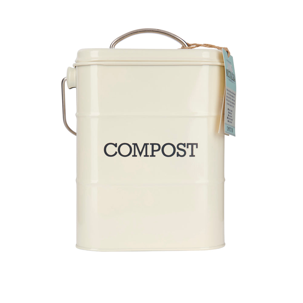 Living Nostalgia Antique Cream Compost Bin