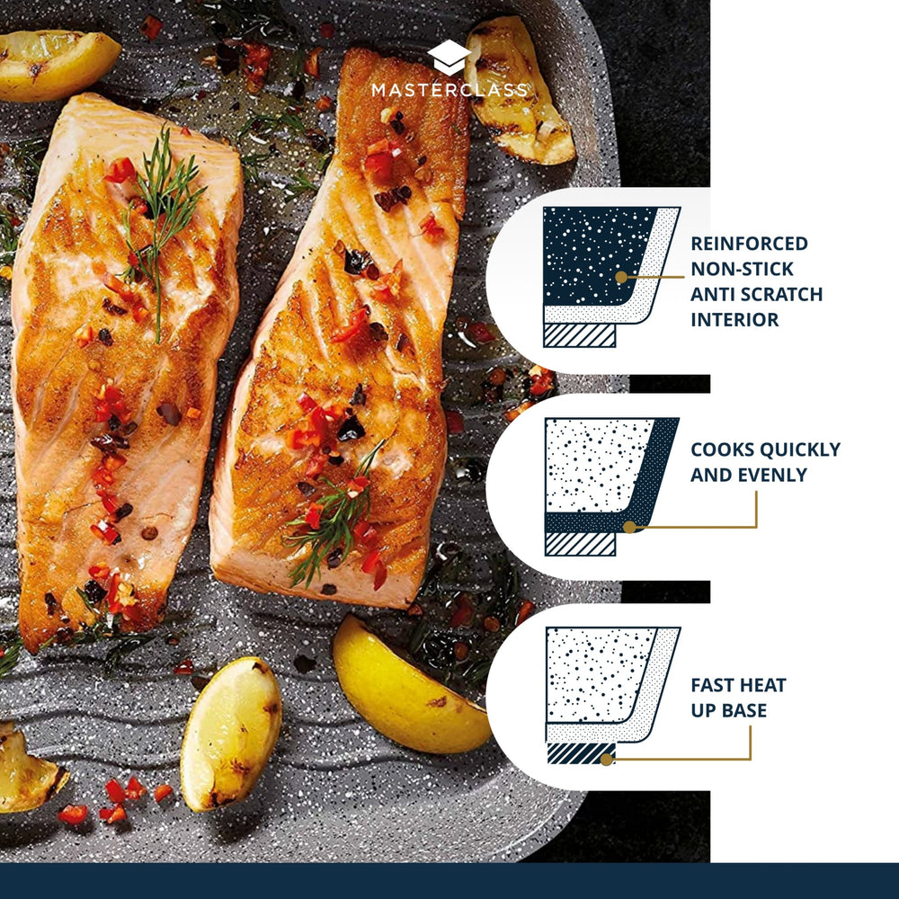 MasterClass Cast Aluminium Three Section Grill Pan