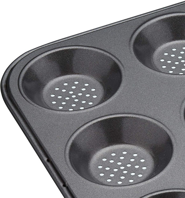 MasterClass Crusty Bake Non-Stick 12 Hole Shallow Baking Pan image 3