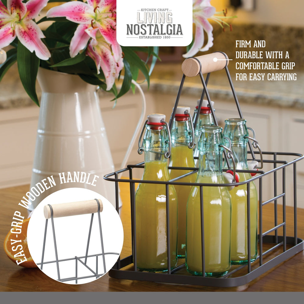 Living Nostalgia Wire Six Bottle Carrier