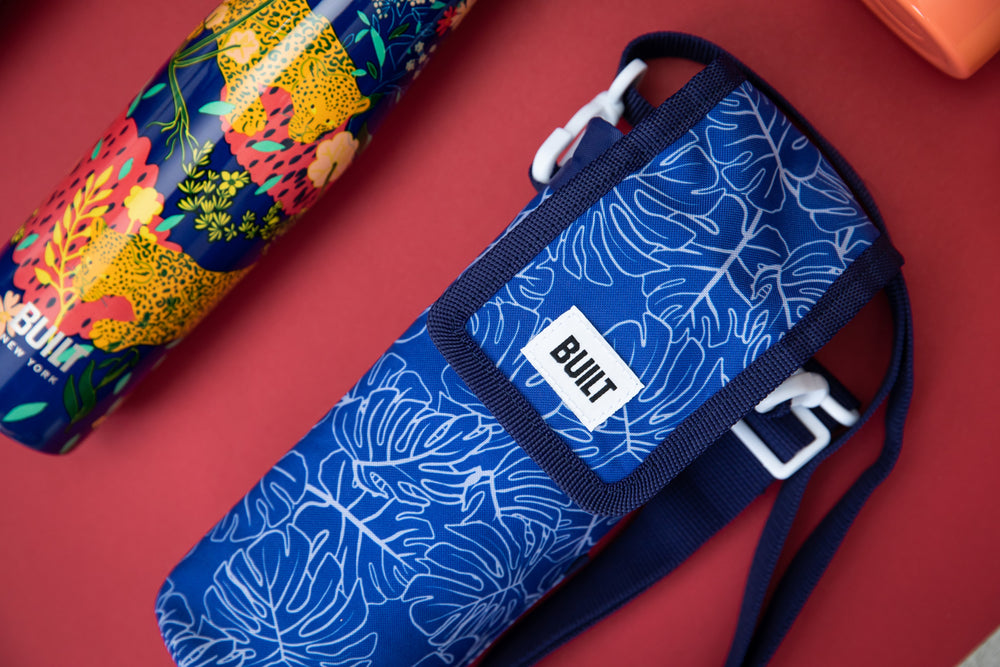 BUILT Insulated Bottle Bag with Shoulder Strap and Food-Safe Thermal Lining - 'Abundance'