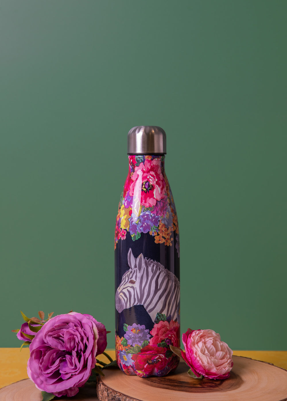 Mikasa Wild at Heart Zebra Water Bottle, 500ml