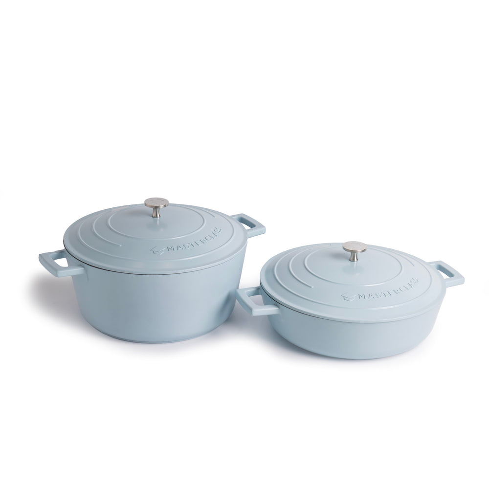 MasterClass 2pc Casserole Dish Set with 5L Cast Aluminium Casserole Dish and 4L Shallow Casserole Dish image 1