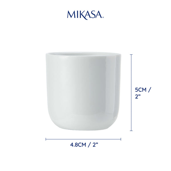 Mikasa Chalk Porcelain Egg Cups, Set of 4, White, 5cm image 8