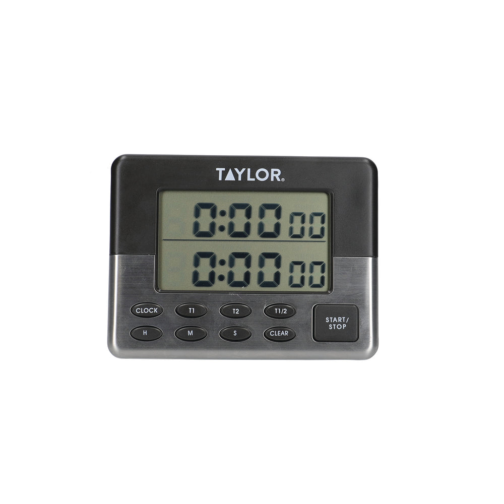 Taylor Pro Stainless Steel Dual Event Digital Timer – CookServeEnjoy