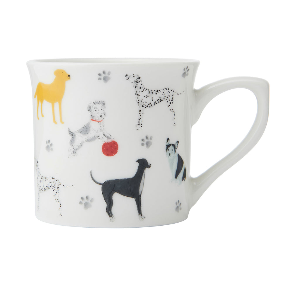 Mikasa Fine China Dog Print Fluted Mug, 250ML image 1