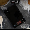 Taylor Pro Black Glass Digital Dual 5Kg Kitchen Scale image 10