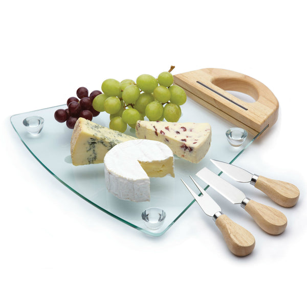 MasterClass Glass Cheese Serving Set image 5