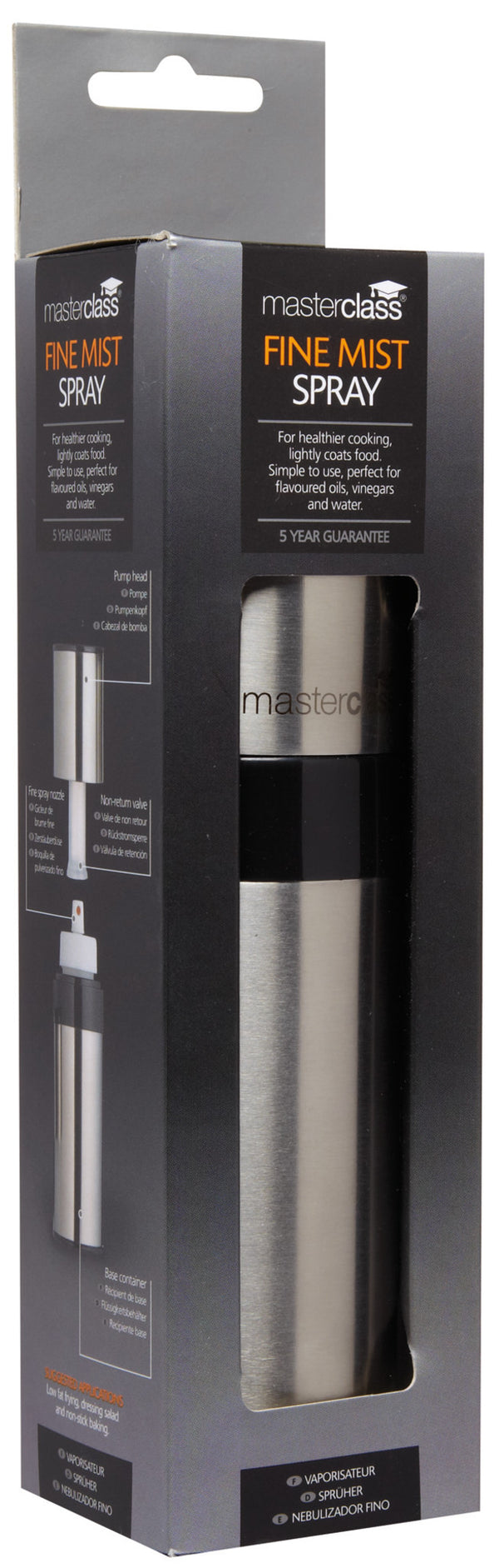 MasterClass Stainless Steel Pump Action Fine Mist Sprayer image 4