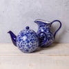London Pottery Splash® 2 Cup Teapot and Small Jug Set - Blue image 2