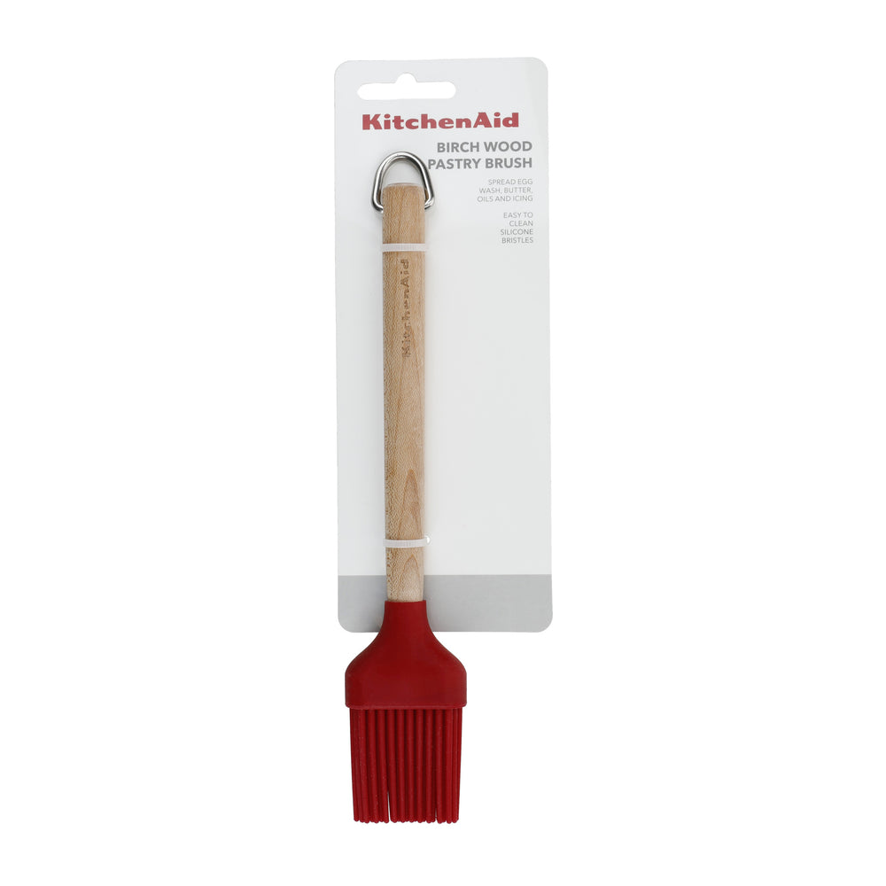 KitchenAid Birchwood Pastry Brush - Empire Red