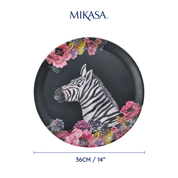 Mikasa Wild at Heart Zebra Round Tray, 36cm image 3