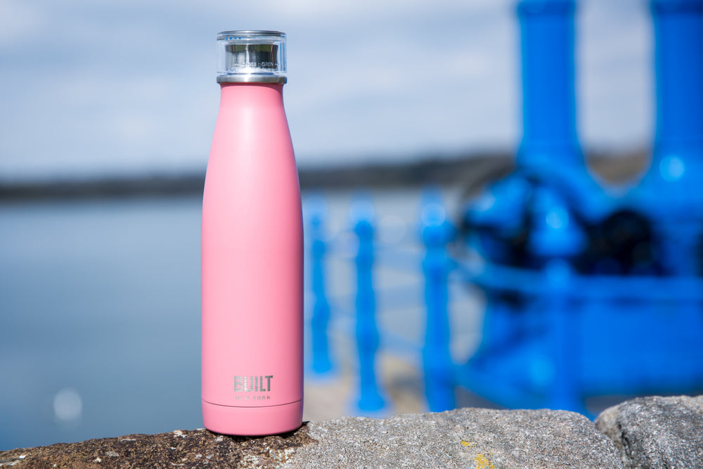 Built 500ml Double Walled Stainless Steel Water Bottle Pink