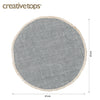 Creative Tops Round Jute Placemats, Set of 4, Grey, 34 cm image 8