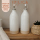 KitchenCraft Idilica Oil and Vinegar Bottles, Set of 2, Cream, 450ml