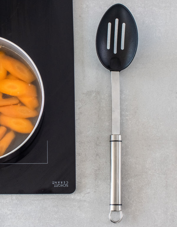 KitchenCraft Oval Handled Stainless Steel Non-Stick Slotted Spoon image 5