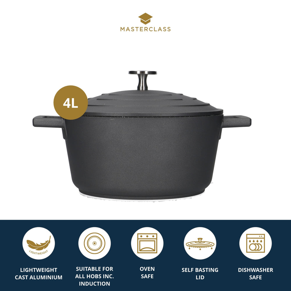 MasterClass Cast Aluminium 4 Litre Casserole Dish