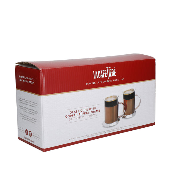 La Cafetière Copper Coffee Mug Set, 2 Pieces - Stainless Steel, Gift Boxed image 7