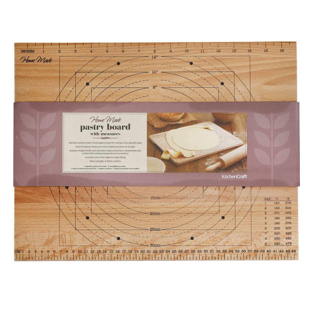 Home Made Wooden Pastry Board with Measures