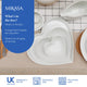 Mikasa Chalk Heart Porcelain Serving Platter, 30cm, White