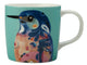 2pc Azure Kingfisher Kitchen Set with 375ml Ceramic Mug and Cotton Tea Towel - Pete Cromer