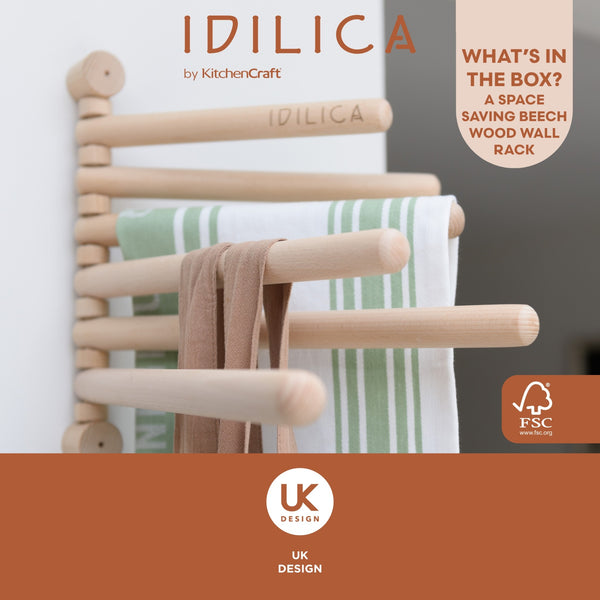 KitchenCraft Idilica Beechwood Wall Rack image 9