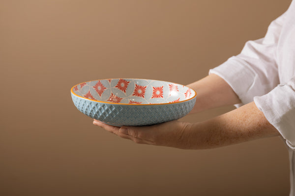 Mikasa Blue Mosaic Stoneware Bowl, 21cm image 2