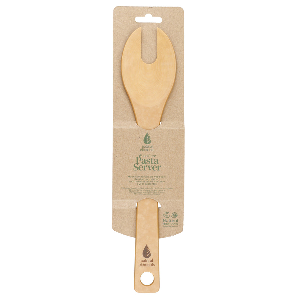 Natural Elements Wood Fibre Pasta Server