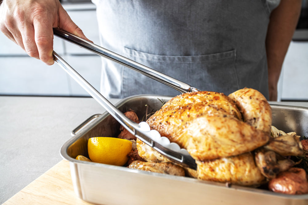 KitchenCraft Standard Stainless Steel 40cm Food Tongs