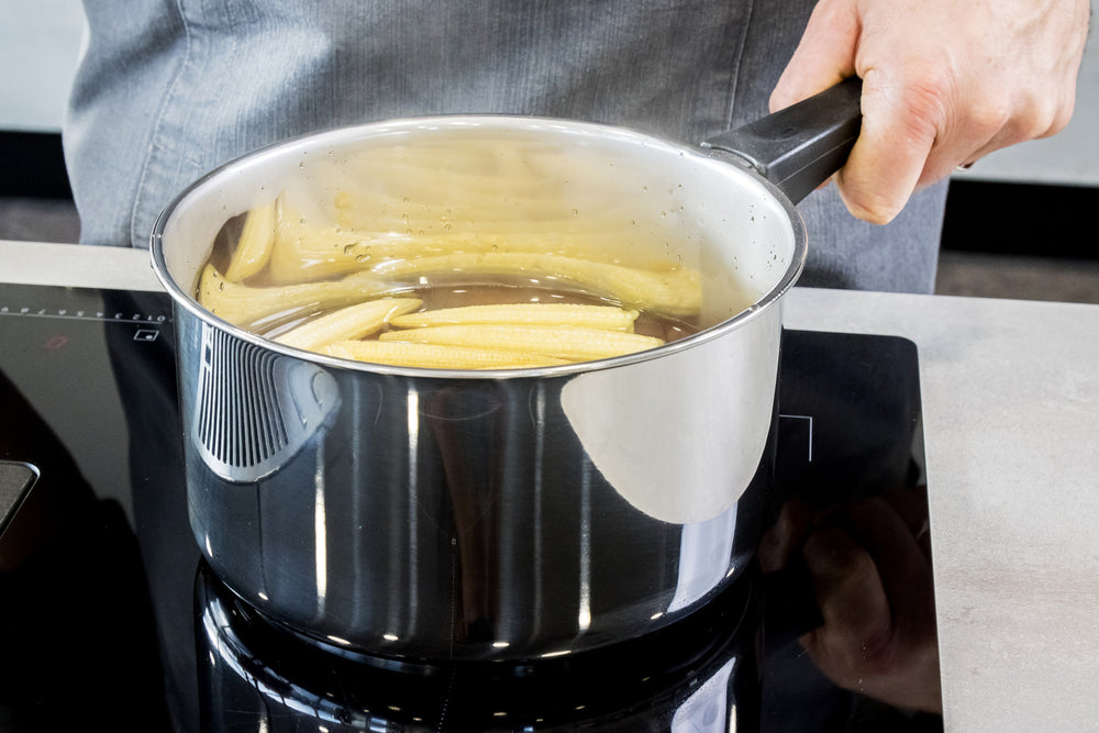 KitchenCraft Stainless Steel Extra Deep Saucepan, 20cm