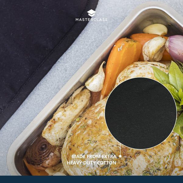 MasterClass Deluxe Professional Black Double Oven Glove image 10