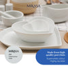 Mikasa Chalk Large Heart Porcelain Serving Bowl, 21cm, White image 11
