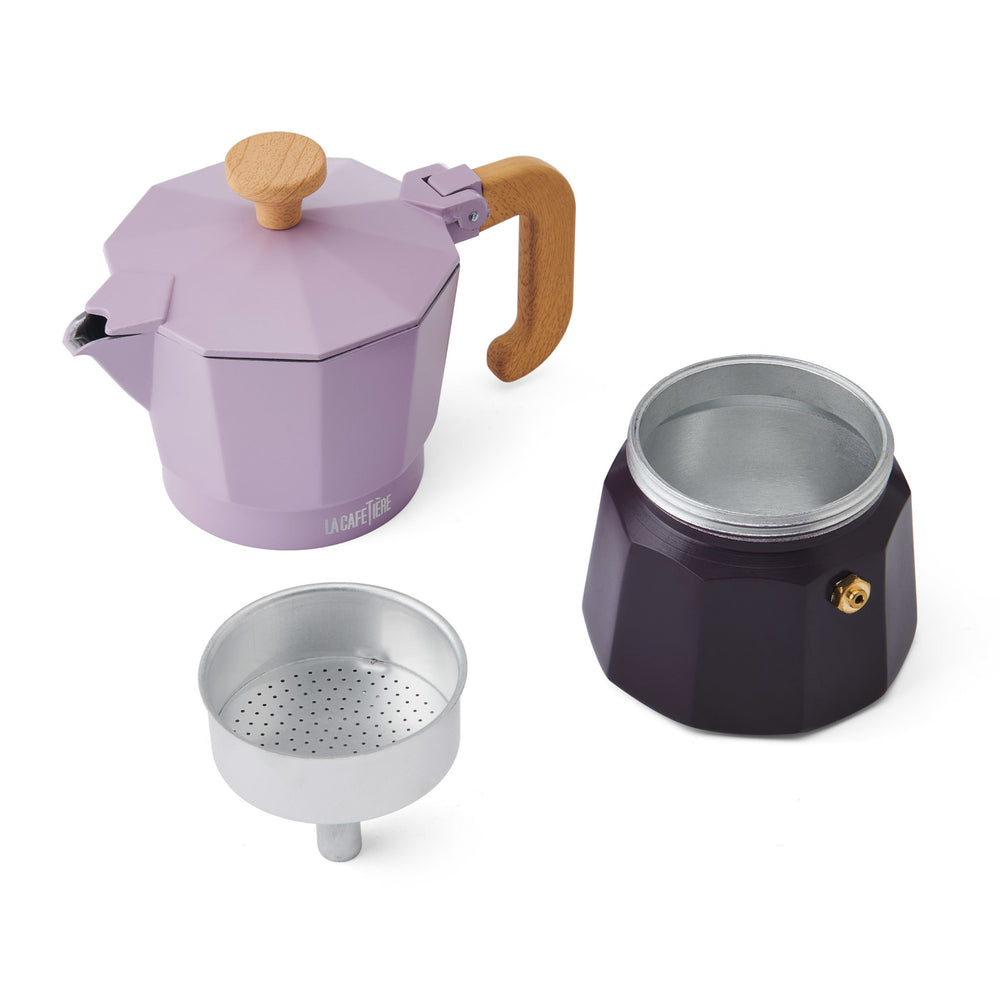 La Cafetière Espresso Pot 3 Cup, Purple