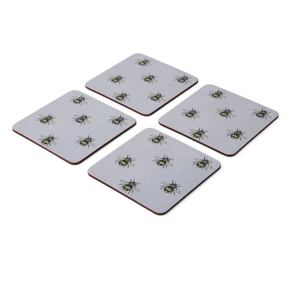 Creative Tops Country Bee Set Of 4 Square Coasters, Grey 10.5 x 10.5 x 2CM image 3