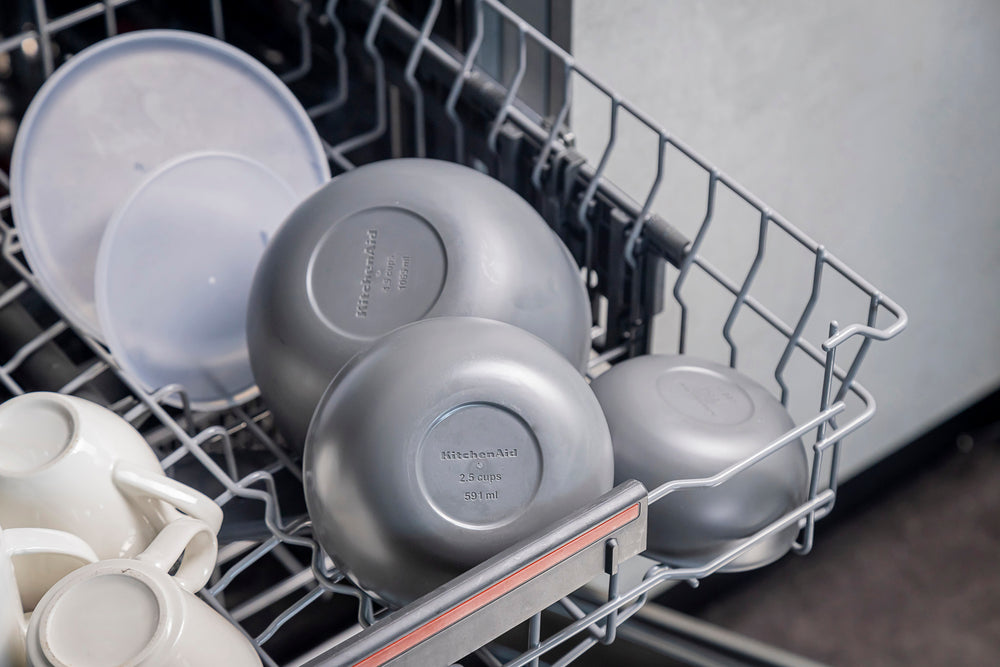 KitchenAid 4pc Meal Prep Bowls Set with Lids - Charcoal Grey
