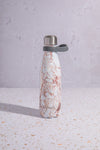S'well 2pc Travel Bottle Set with Stainless Steel Water Bottle, 500ml, Calacatta Gold and Grey Bottle Handle image 2