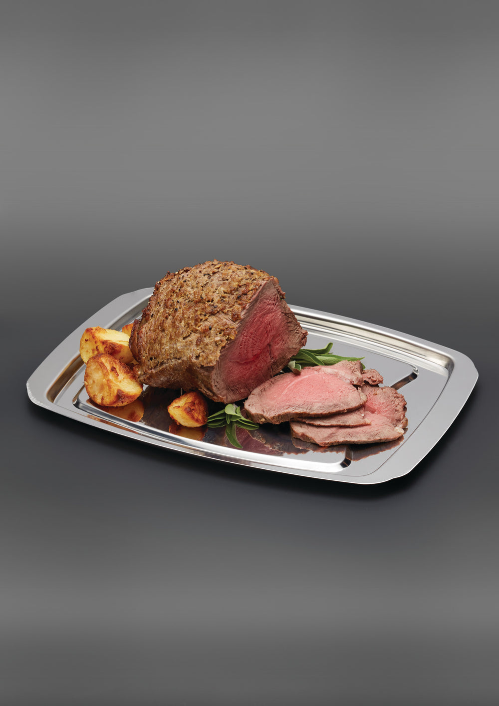 MasterClass Stainless Steel Spiked Carving Tray