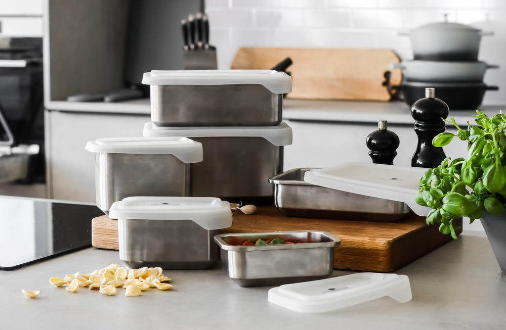 MasterClass All-in-One 1.3-Litre Stainless Steel Container with Lid, Microwave Safe