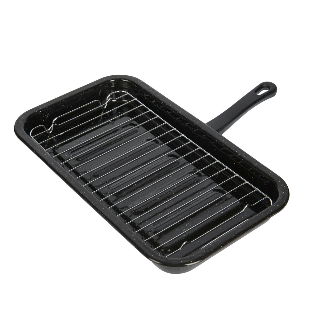 KitchenCraft Enamel Grill Pan, 40x23cm
