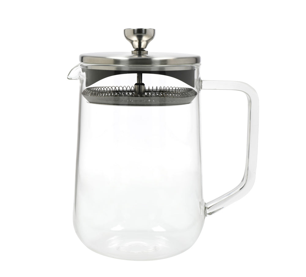 La Cafetière 2pc Tea Gift Set with 4-Cup Glass Loose Leaf Teapot, 1050ml and a Stainless Steel Strainer and Holder