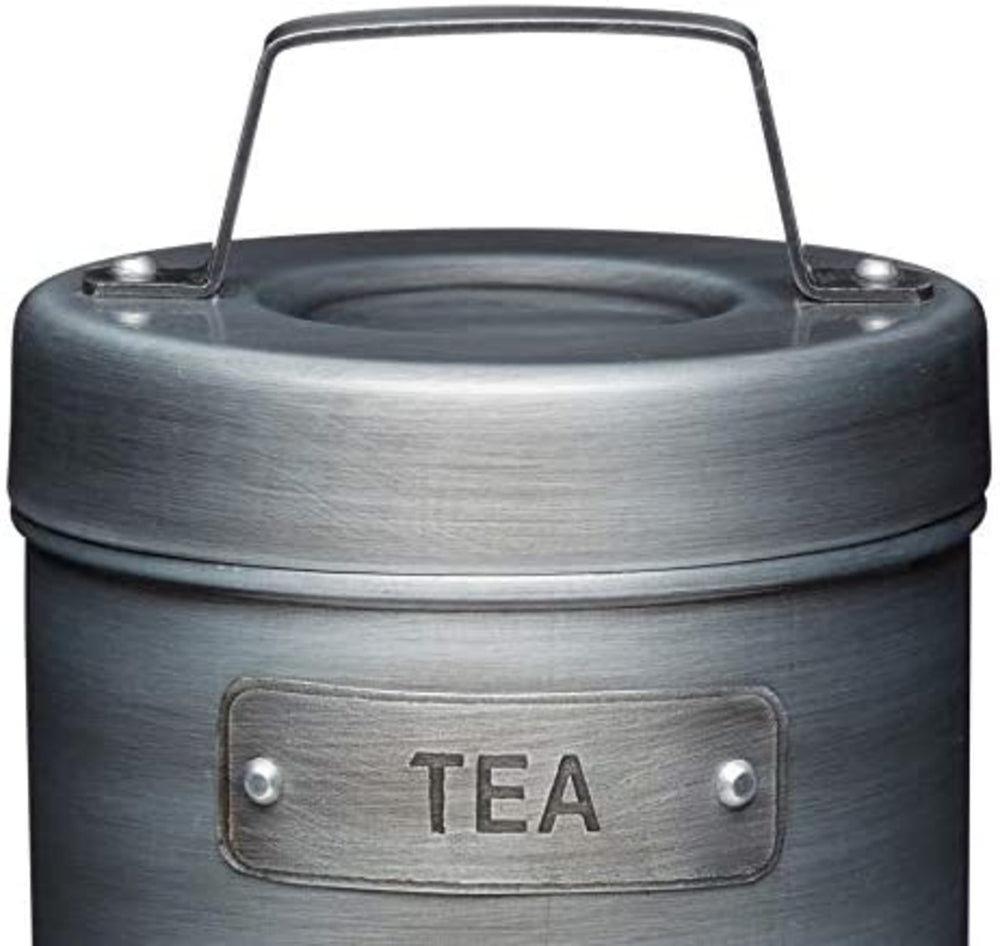 Industrial Kitchen Vintage-Style Metal Tea Caddy