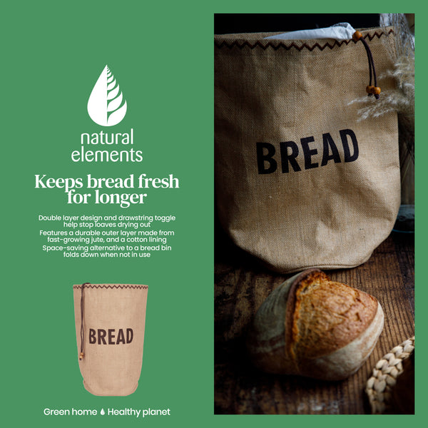 Natural Elements Hessian Eco-Friendly Bread Bag image 9