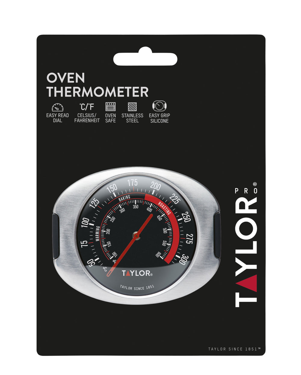 Taylor Pro Stainless Steel Leave-In Oven Thermometer