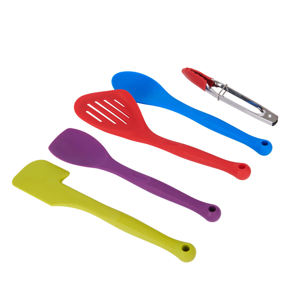 Colourworks 5-Piece Silicone Kitchen Utensils Set